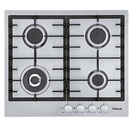 Plaque de Cuisson Inox FOCUS F804X 60 cm Silver